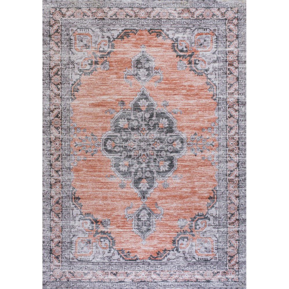 Vernal Chenille Cottage Medallion Machine-washable Area Rug