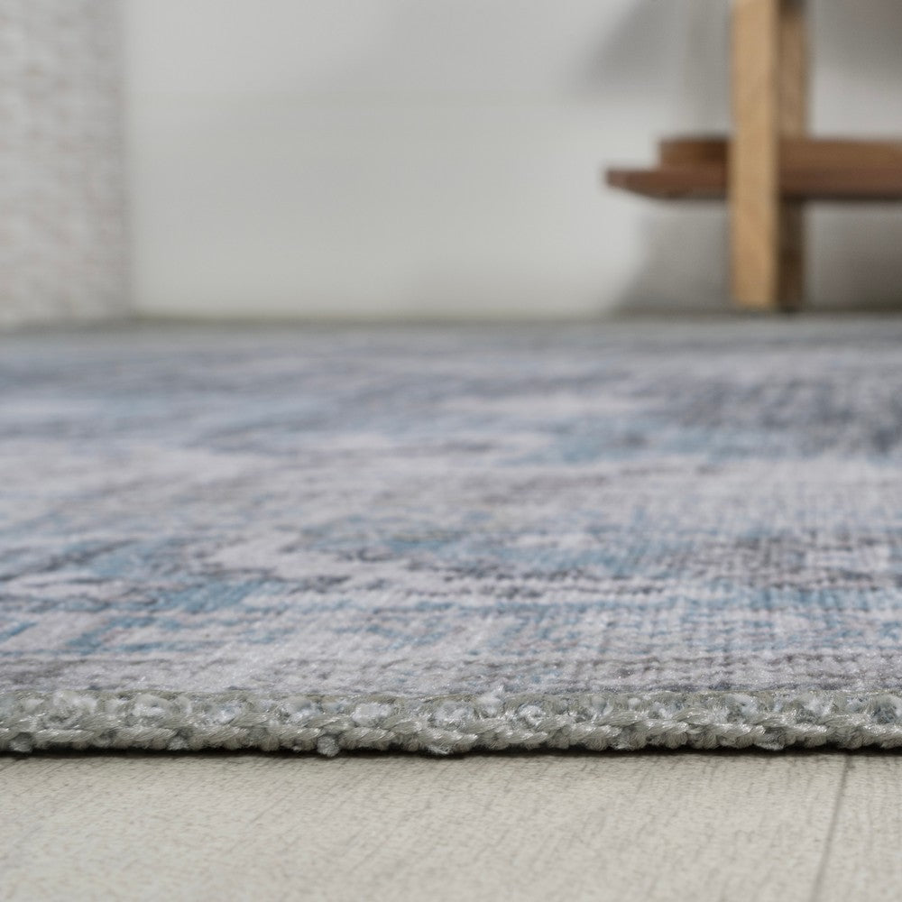 Vernal Chenille Cottage Medallion Machine-washable Area Rug