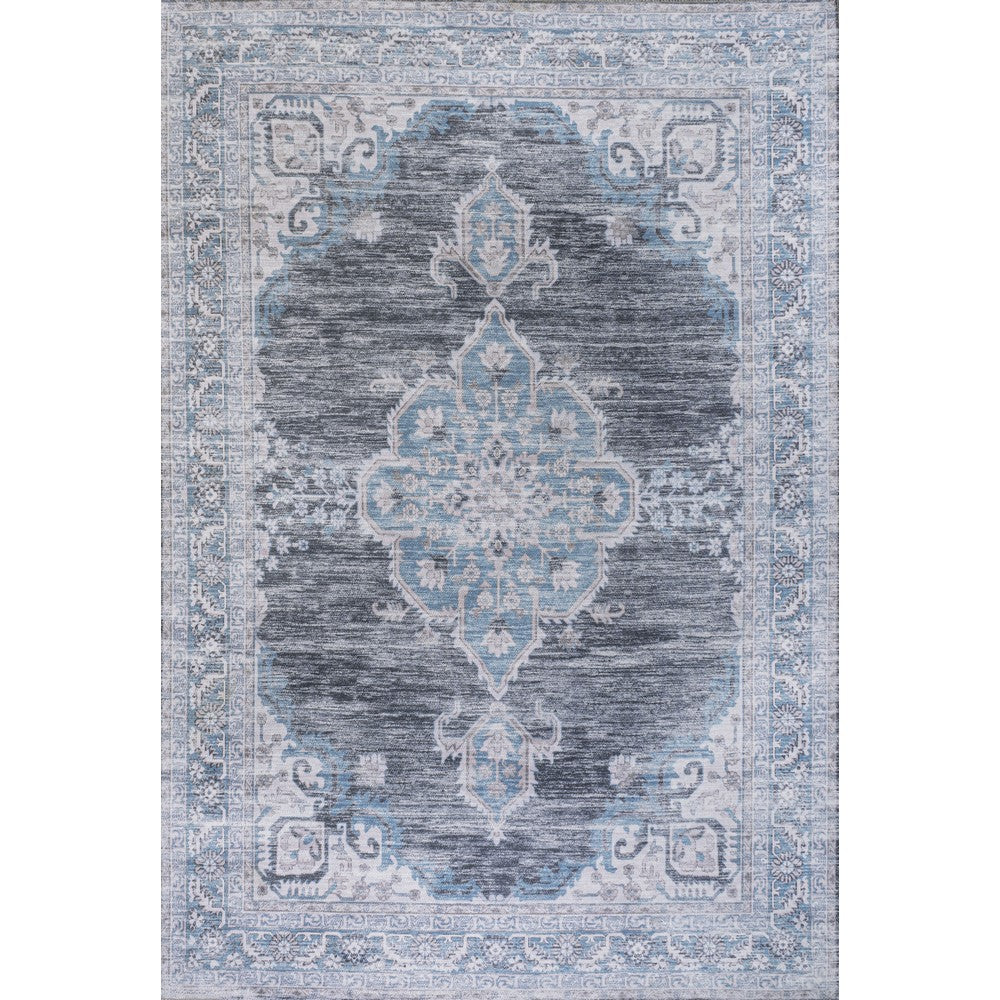 Vernal Chenille Cottage Medallion Machine-washable Area Rug