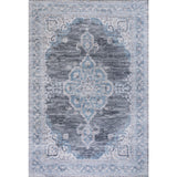 Vernal Chenille Cottage Medallion Machine-washable Area Rug