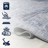 Vernal Chenille Cottage Medallion Machine-washable Area Rug
