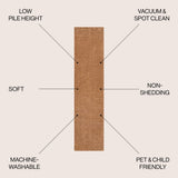Alexander Classic Solid Low-Pile Machine-Washable Area Rug