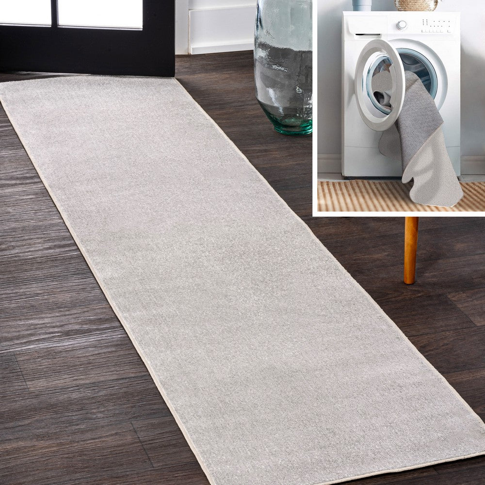 Alexander Classic Solid Low-Pile Machine-Washable Area Rug