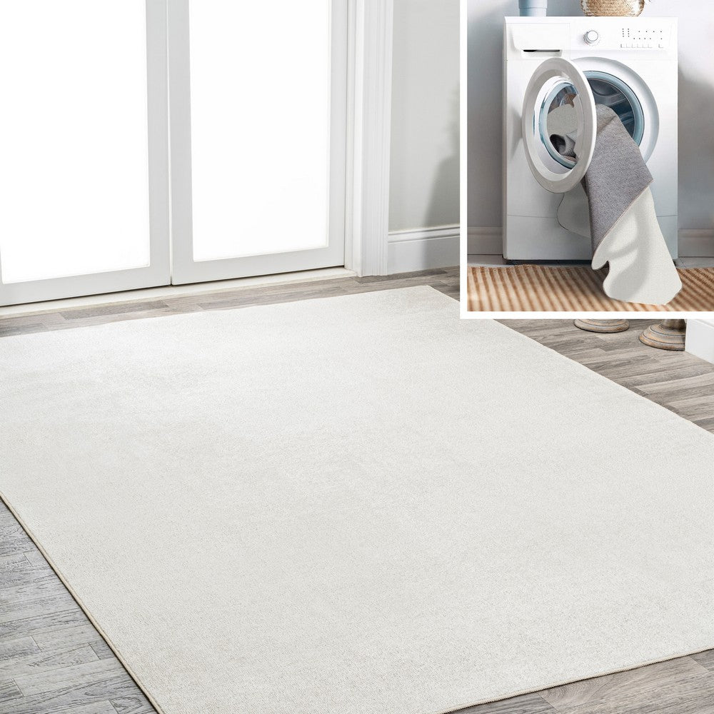 Alexander Classic Solid Low-Pile Machine-Washable Area Rug