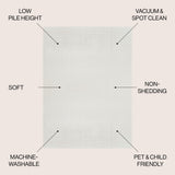 Alexander Classic Solid Low-Pile Machine-Washable Area Rug