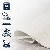 Alexander Classic Solid Low-Pile Machine-Washable Area Rug