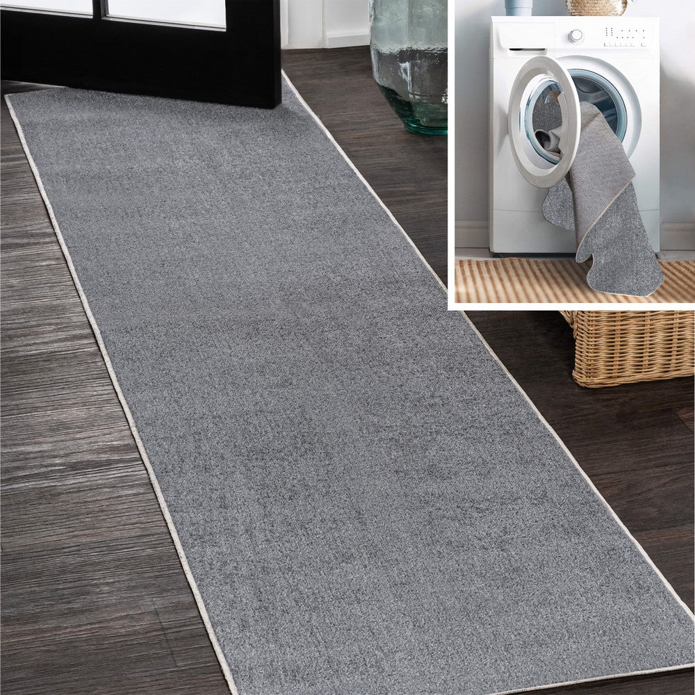 Alexander Classic Solid Low-Pile Machine-Washable Area Rug
