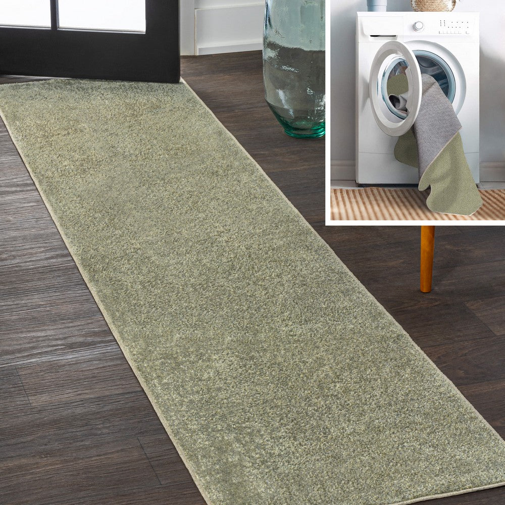 Alexander Classic Solid Low-Pile Machine-Washable Area Rug