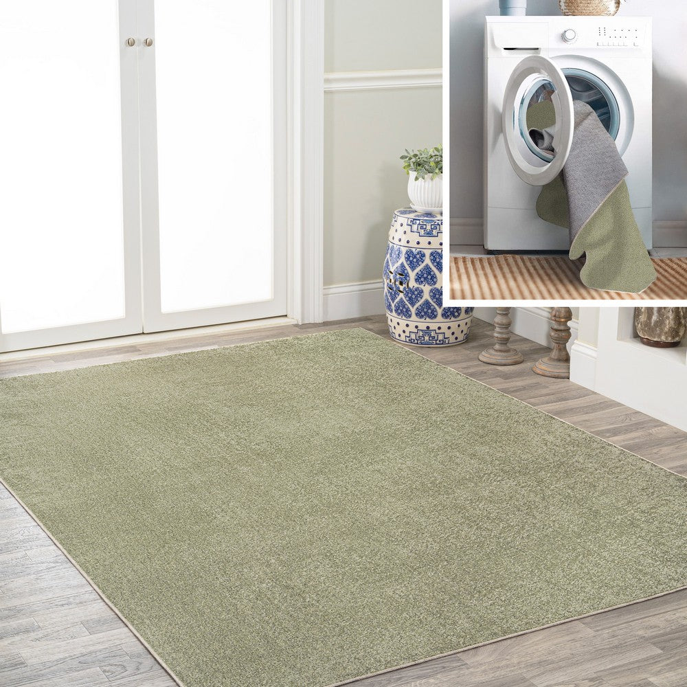 Alexander Classic Solid Low-Pile Machine-Washable Area Rug