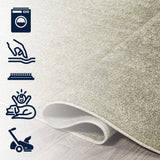 Alexander Classic Solid Low-Pile Machine-Washable Area Rug
