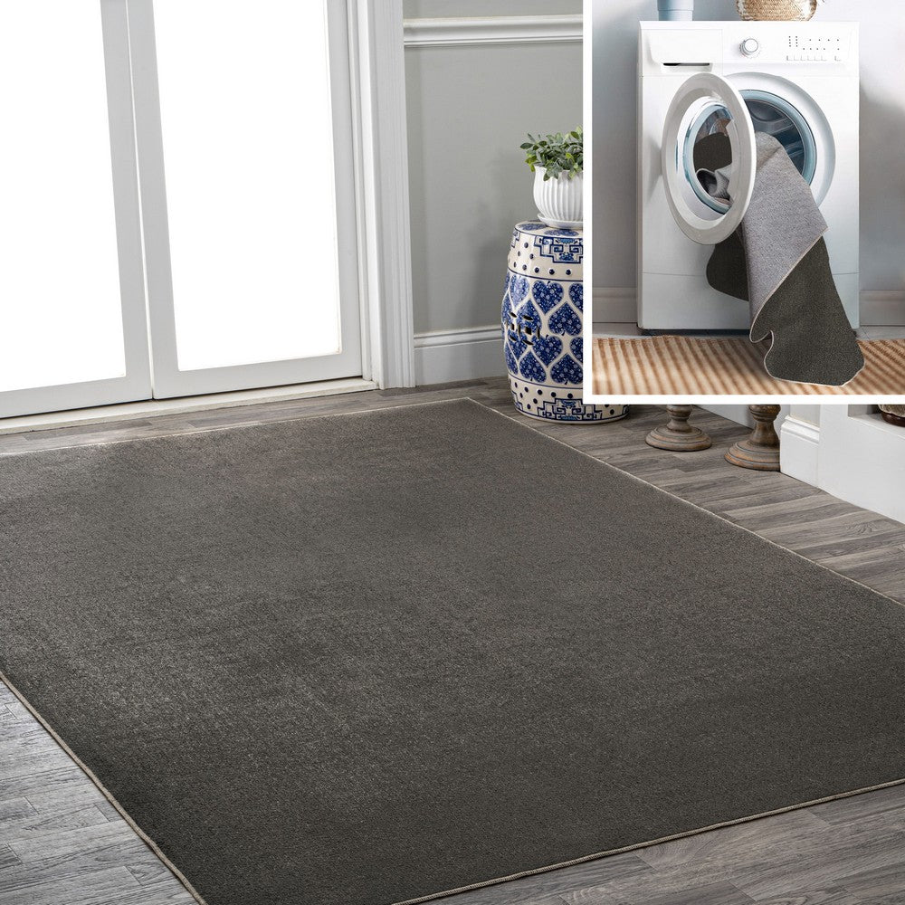 Alexander Classic Solid Low-Pile Machine-Washable Area Rug