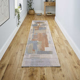 Mohawk Abstract Coastal Watercolor Machine-Washable Area Rug