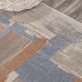 Mohawk Abstract Coastal Watercolor Machine-Washable Area Rug