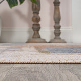 Mohawk Abstract Coastal Watercolor Machine-Washable Area Rug