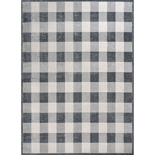Cottage Gradient Plaid Cottage Machine-Washable Area Rug