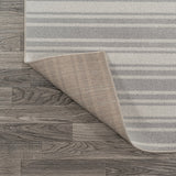 Carolina Two-Tone Striped Classic Low-Pile Machine-Washable Area Rug