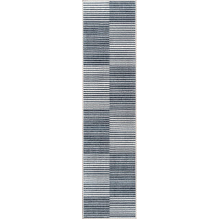 Buffalo Minimalist Striped Plaid Machine-Washable  Area Rug