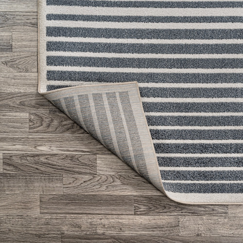 Buffalo Minimalist Striped Plaid Machine-Washable  Area Rug