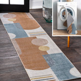 Tayse Modern Contemporary Collage Machine-Washable Area Rug
