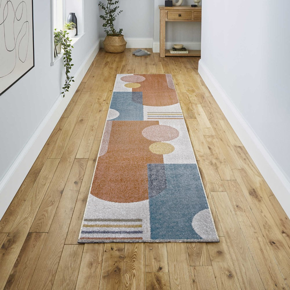 Tayse Modern Contemporary Collage Machine-Washable Area Rug