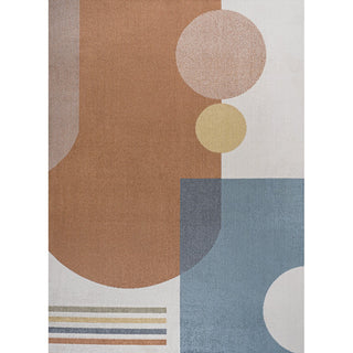 Tayse Modern Contemporary Collage Machine-Washable Area Rug