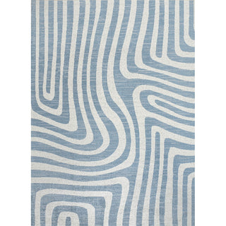 Heaven Abstract Two-Tone Low-Pile Machine-Washable Area Rug