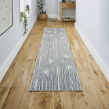 Archie Contemporary Glam Geometric Machine-Washable Area Rug