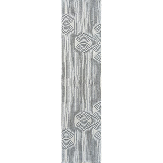 Archie Contemporary Glam Geometric Machine-Washable Area Rug