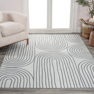 Archie Contemporary Glam Geometric Machine-Washable Area Rug