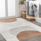 Union Geometric Modern Low-Pile Machine-Washable Area Rug
