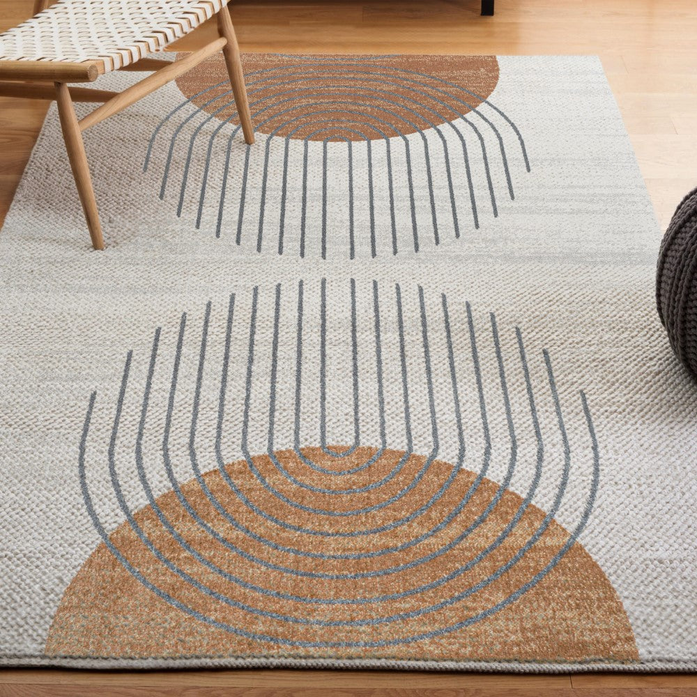 Union Geometric Modern Low-Pile Machine-Washable Area Rug