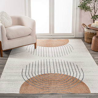 Union Geometric Modern Low-Pile Machine-Washable Area Rug