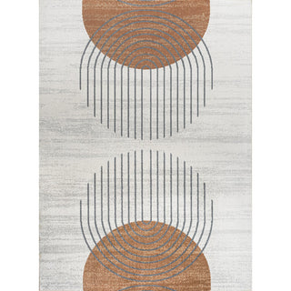 Union Geometric Modern Low-Pile Machine-Washable Area Rug