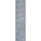 Nordic Modern Coastal Geometric Machine-Washable Area Rug