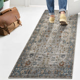 Marilyn Persian Border Low-Pile Machine-Washable Area Rug