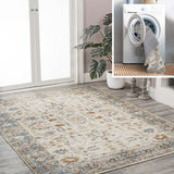 Marilyn Persian Border Low-Pile Machine-Washable Area Rug