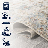 Marilyn Persian Border Low-Pile Machine-Washable Area Rug