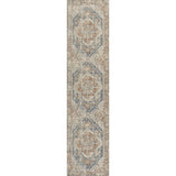 Julita Bold Distressed Medallion Low-Pile Machine-Washable Area Rug