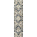 Lotus Distressed Medallion Low-Pile Machine-Washable Area Rug