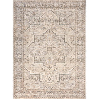 Gemini Vintage Native American Medallion Machine-Washable Area Rug