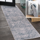 stalsme Global Medallion Low-Pile Machine-Washable Area Rug