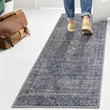 stalsme Global Medallion Low-Pile Machine-Washable Area Rug