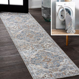 Tarifa Bohemian Medallion Low-Pile Machine-Washable Area Rug