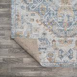 Tarifa Bohemian Medallion Low-Pile Machine-Washable Area Rug