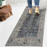 Lauren Rustic Border Low-Pile Machine-Washable Area Rug