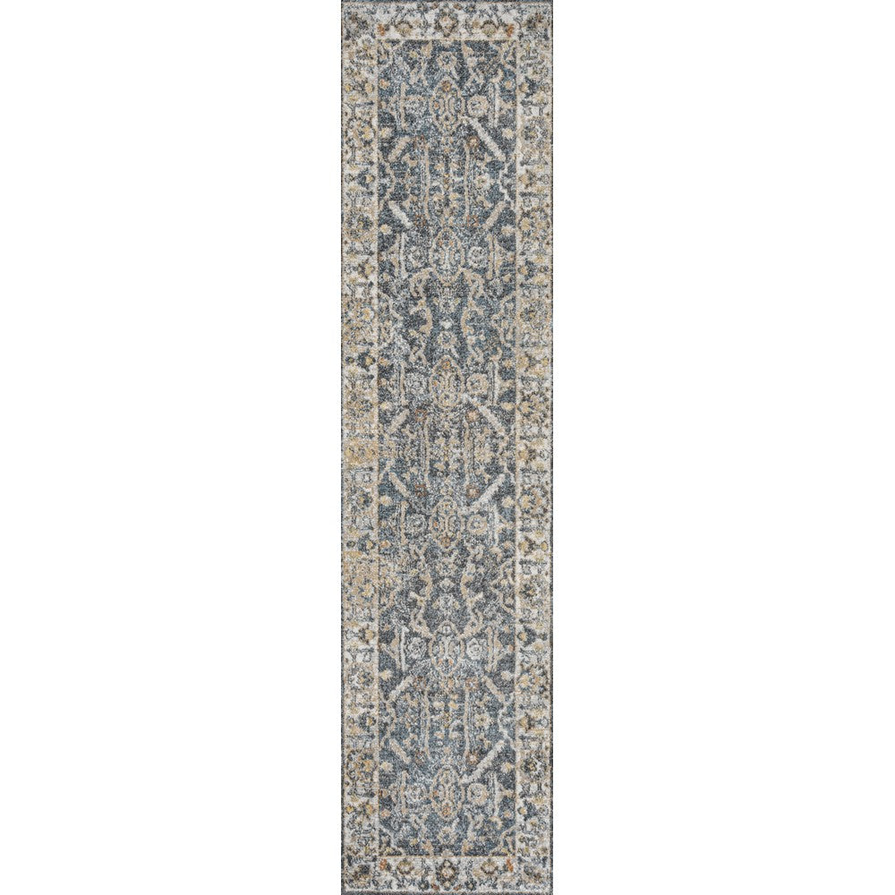Lauren Rustic Border Low-Pile Machine-Washable Area Rug