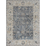 Lauren Rustic Border Low-Pile Machine-Washable Area Rug