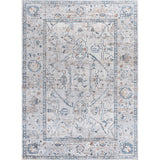 Lauren Rustic Border Low-Pile Machine-Washable Area Rug