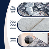Lunara Boho Medallion Border Non-slip Machine-washable Area Rug