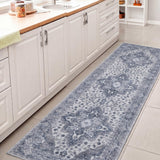Lunara Boho Medallion Border Non-slip Machine-washable Area Rug